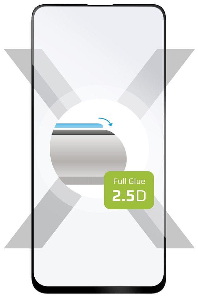 FIXED Ochranné tvrdené sklo Full-Cover pre Apple iPhone XR/11, lepenie cez celý displej, čierne FIXGFA-334-BK